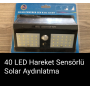 Solar 40 LED Güneş Enerjili Aydınlatma Solar 40 LED Güneş Enerjili Aydınlatma