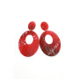 OVAL İÇİ DELİKLİ KÜPE OVAL İÇİ DELİKLİ KÜPE