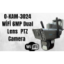 Dış Mekan Güvenlik Kamerası O-KAM-3024 wifi 6MP Dual Lens PTZ Kamera Dış Mekan Güvenlik Kamerası O-KAM-3024 wifi 6MP Dual Lens PTZ Kamera