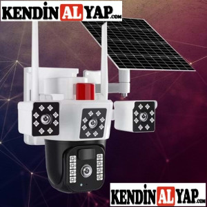 O-KAM-3030 PTZ Solar Sim Kartlı 4G Güvenlik Kamera..