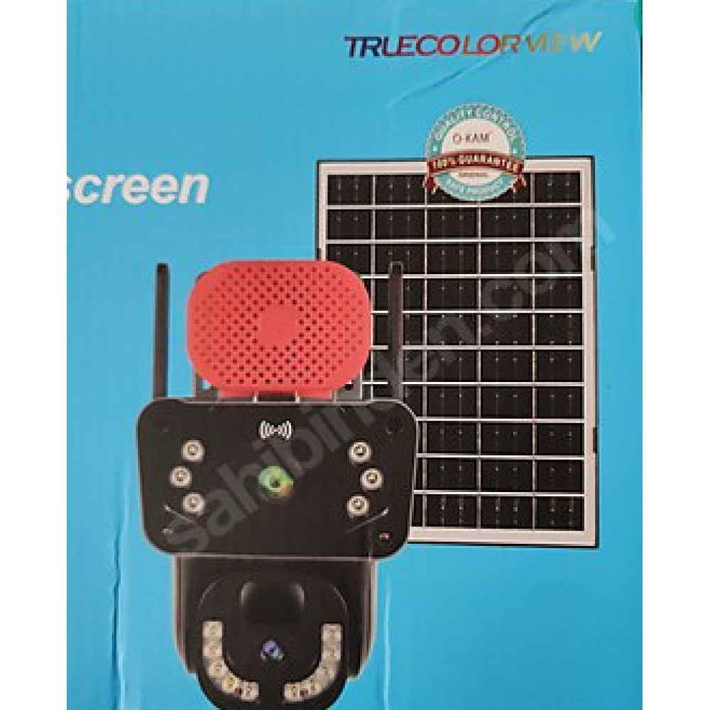 Yeni Kasa Gece Görüşlü 3 Ekranlı O-KAM 3815 PTZ Solar Sim Kartlı 4G Güvenlik Kamerası Güneş Enerjili Kamera OKAM 3815