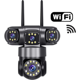 3 Kameralı 9mp Wıfı Ptz Kamera Gece Görüşlü O-kam 6030 Güvenlik Kamerası