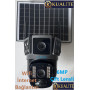 Wifi İnternet Bağlantılı Kablosuz Çift Lens 6MP Gece Görüşlü Güvenlik Kamerası Güneş Enerjili O-kam Dahili Pilli Solar Kamera 
